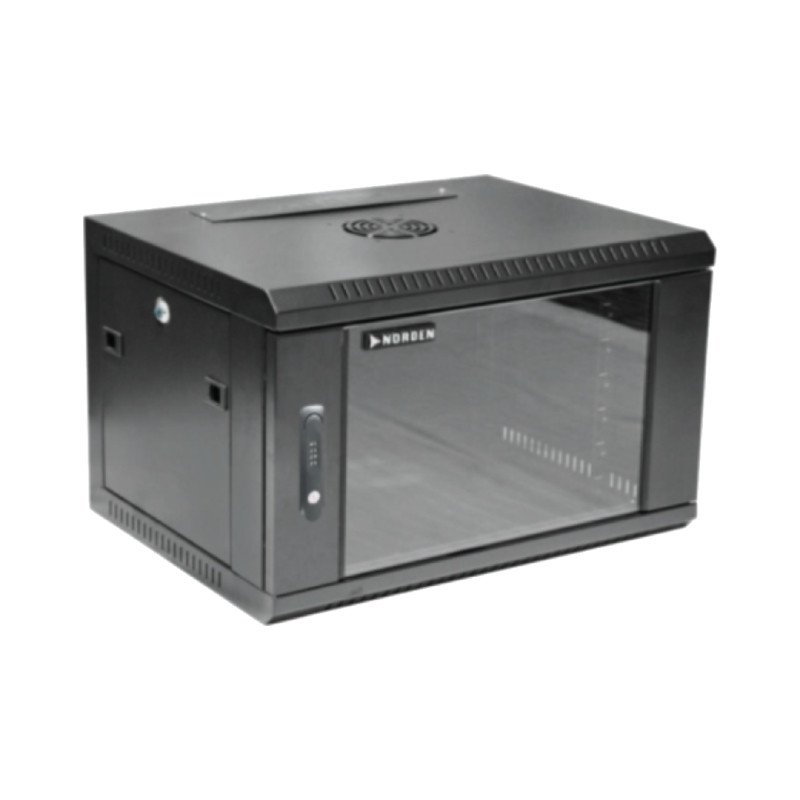 Norden 1311-126610BK 12U Network Cabinet – 600x600 Wall Mount Data Cabinet