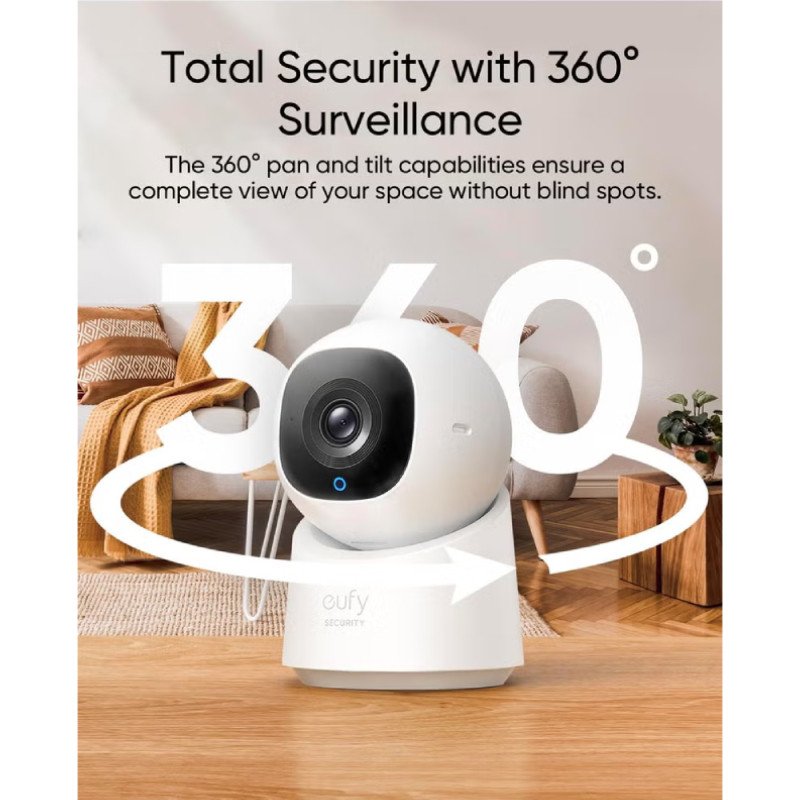 Eufy Security Indoor Cam C220 | 2K Resolution Security Camera with 360°