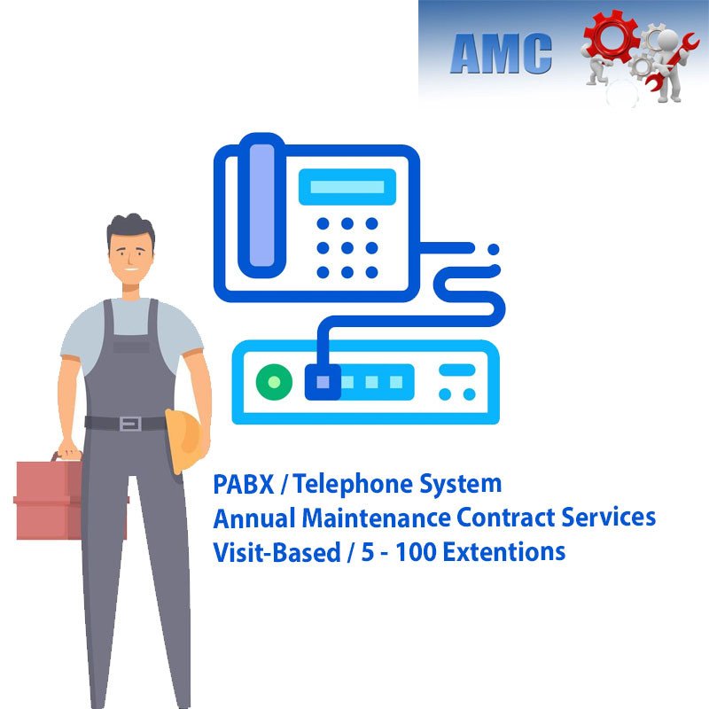 PABX / Telephone System AMC (Annual Maintenance Contract) Services I Visit-Based I 5 - 100 Extentions