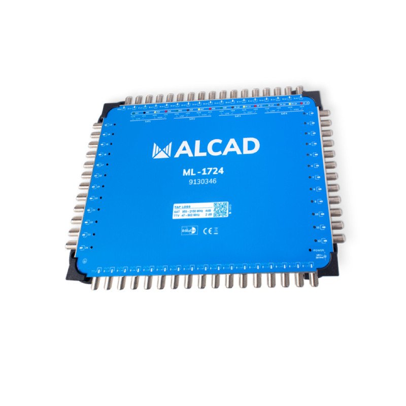 ALCAD ML-1724 17x24 Cascadable Multiswitch – 16 Polarities + Terrestrial TV