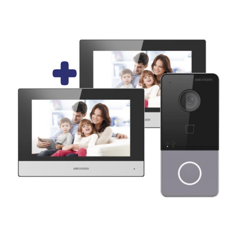 Hikvision DS-KIS603-P(C) IP Video Intercom System with 2 Indoor Units
