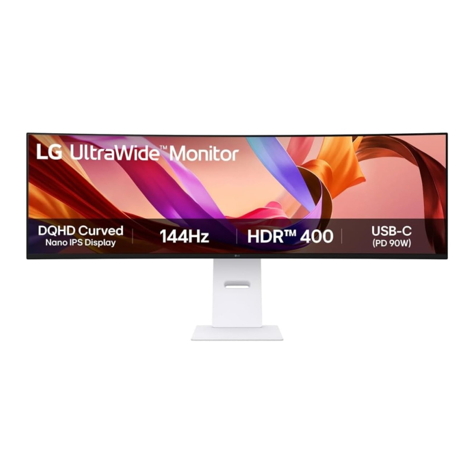 LG Ultra Wide 49U950A-W 49" Curved Dual QHD Monitor I 5120x1440, 144Hz, Nano IPS, HDR400