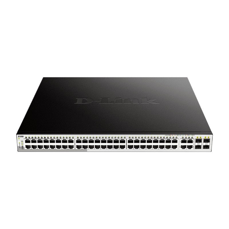 D-Link DGS-1210-52MP 52-Port Smart Managed Gigabit PoE Switch (48 PoE, 370W, L2+)