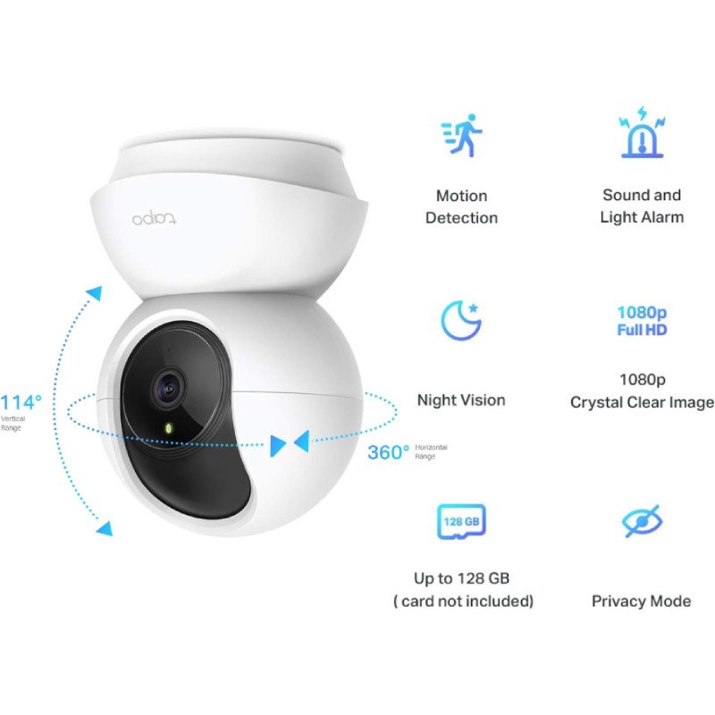 TP Link Tapo C200 Pan/Tilt Home Security Wi-Fi Camera