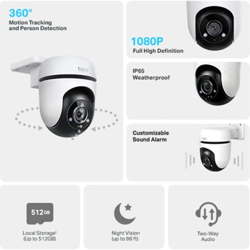 TP-Link Tapo C500 Outdoor Pan/Tilt Security Wi-Fi Camera