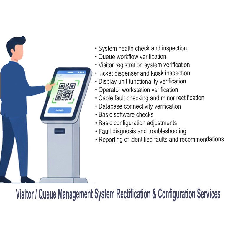 Visitor & Queue Management System Rectification & Configuration Services I On-Demand Visit