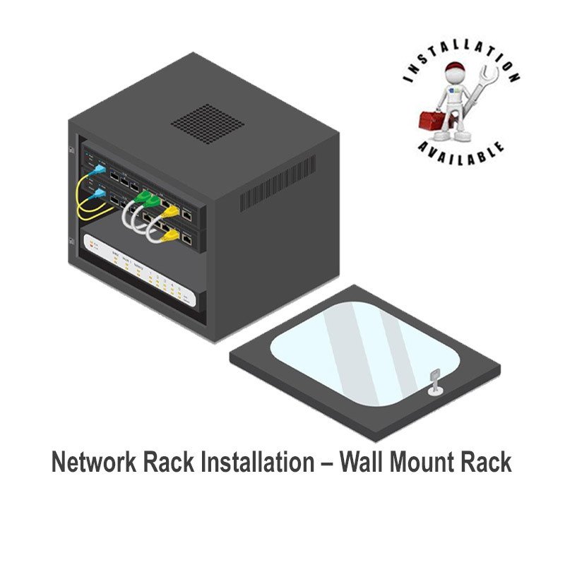 Network Rack Installation – Wall Mount Rack I Up to 15U I Installation Only