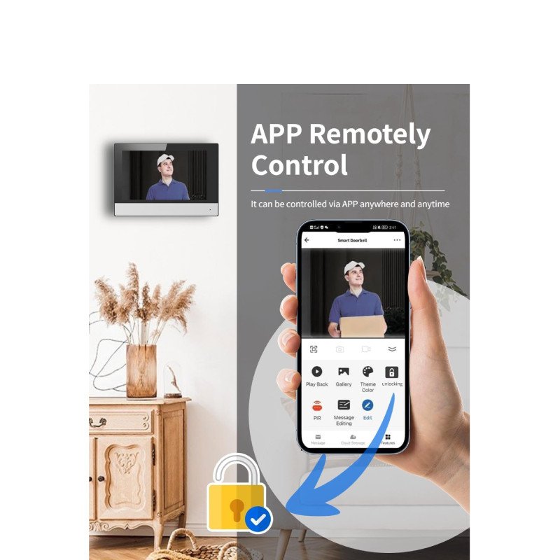 Hikvision DS-KH6320-WTE1 7" IP Indoor Video Intercom Monitor with WiFi
