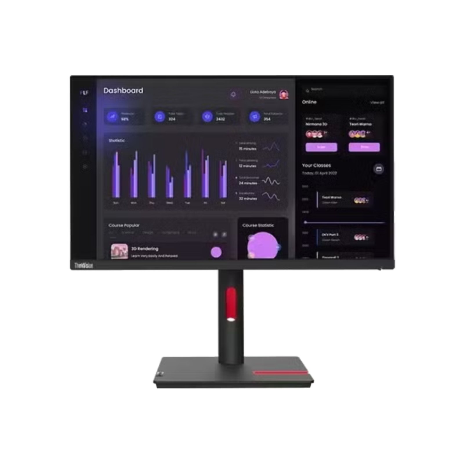 Lenovo ThinkVision T24i-30 Monitor 23.8” FHD IPS | Ergonomic | Eye Comfort