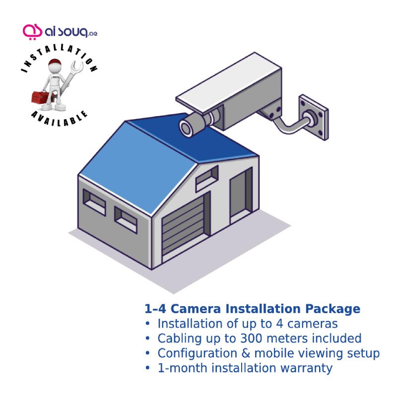 Professional CCTV Installation I Villa & Warehouse (1–16 Cameras)