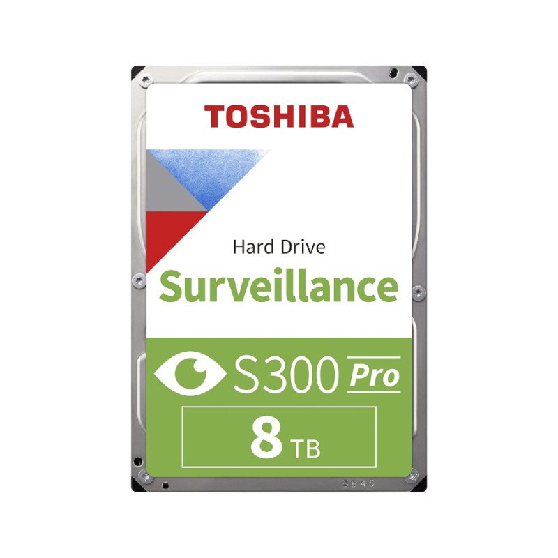 Toshiba S300 8TB Surveillance Internal Hard Drive – 3.5” CMR SATA 6Gb/s 7200RPM