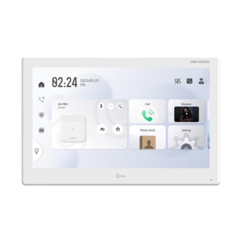 Hikvision DS-KH9510-WTE1(B) 10.1" Indoor Station | Android Video Intercom Touch Panel with WiFi & PoE