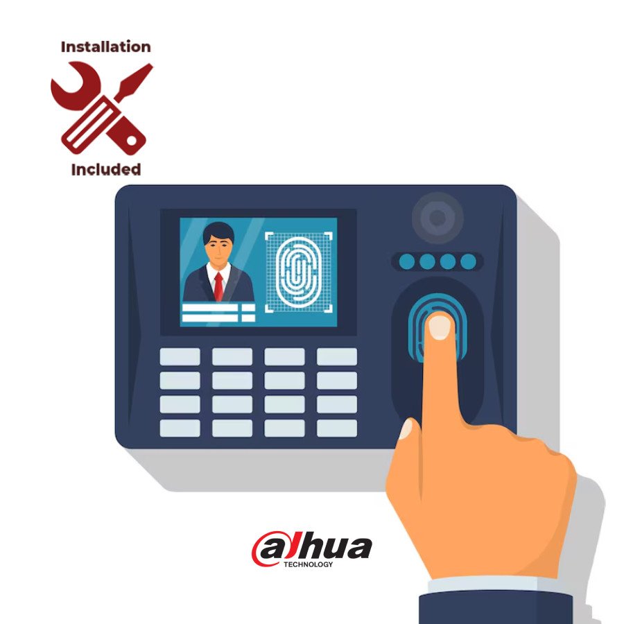 Dahua Door Access Control + Time Attendance Controller System with Installation