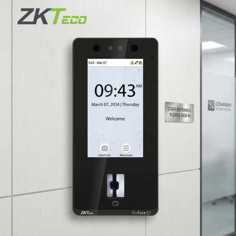 ZKTeco BioFace C1 Face & Fingerprint Access Control | IP65 Biometric Terminal