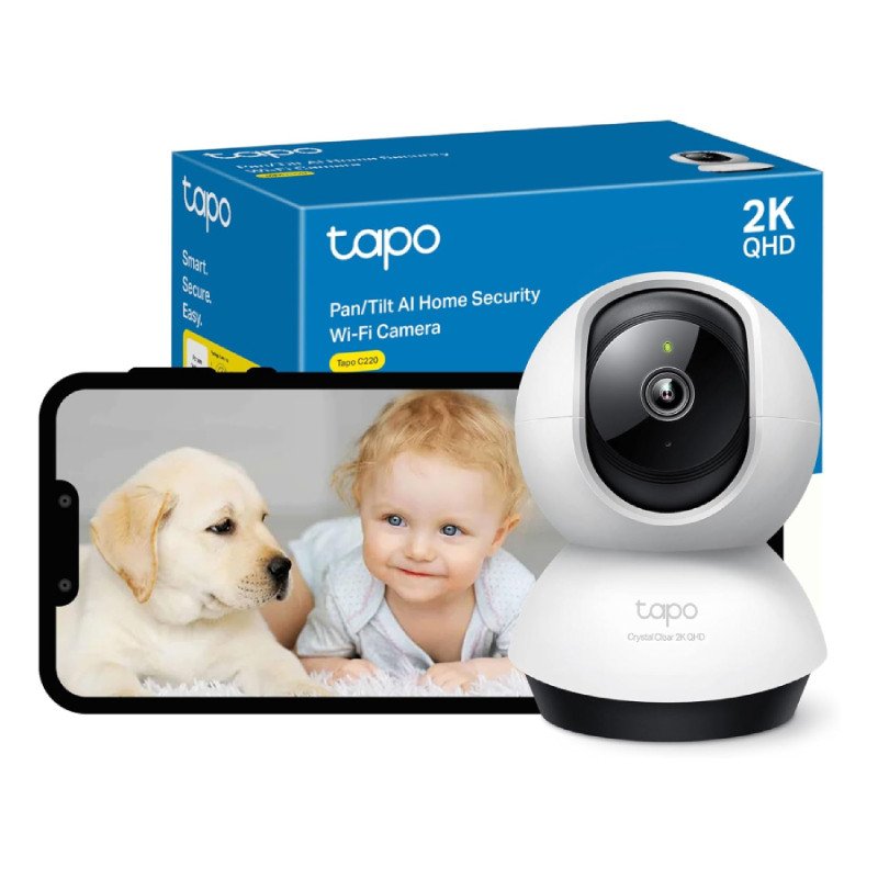 TP-Link Tapo C220 2K QHD Pan & Tilt Smart Wi-Fi Security Camera
