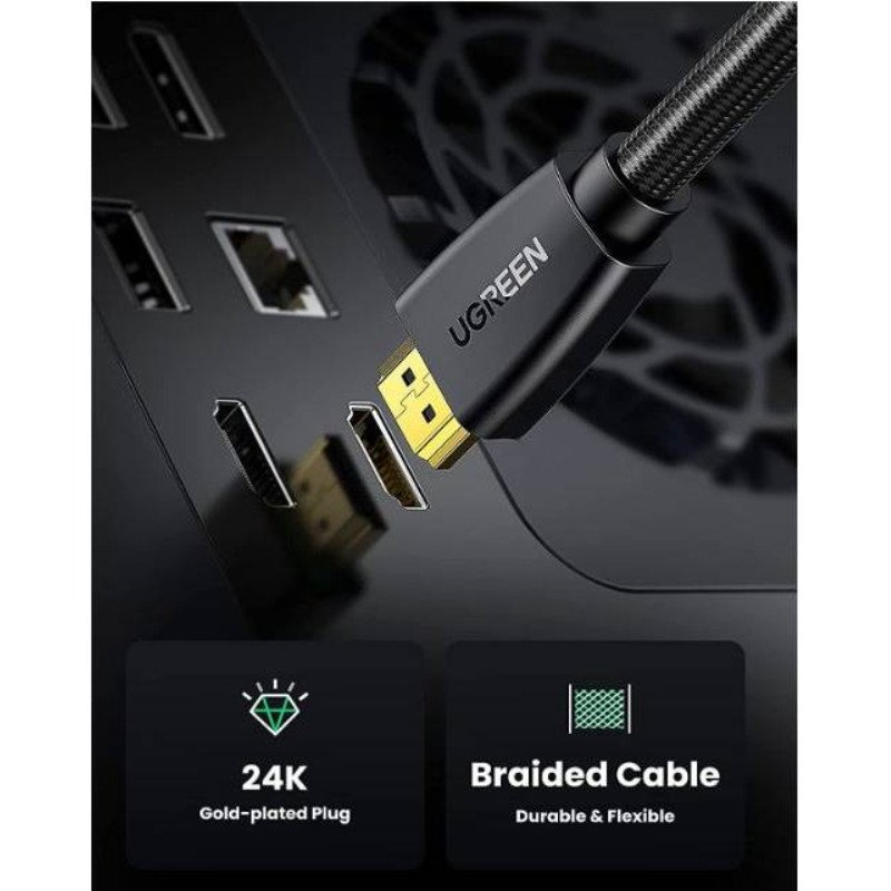 UGREEN HDMI 2.0 4K UHD 1/2/3/5/10 Meter High-Speed 18Gbps HDR HDMI Cable (Model 40414)