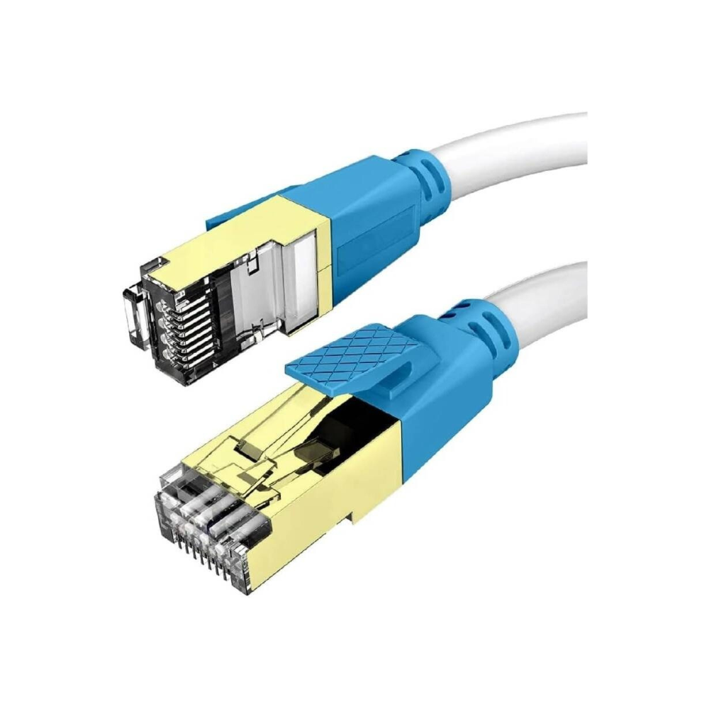 Mowsil Cat7 1M High-Speed Flat 10Gbps Shielded Internet Cable