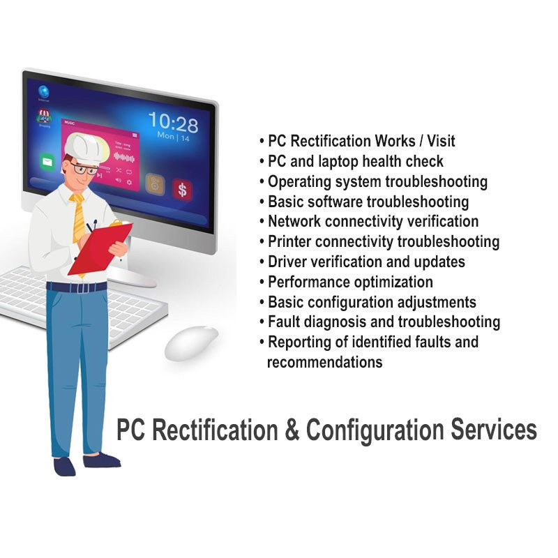 PC Rectification & Configuration Services I On-Demand Visit
