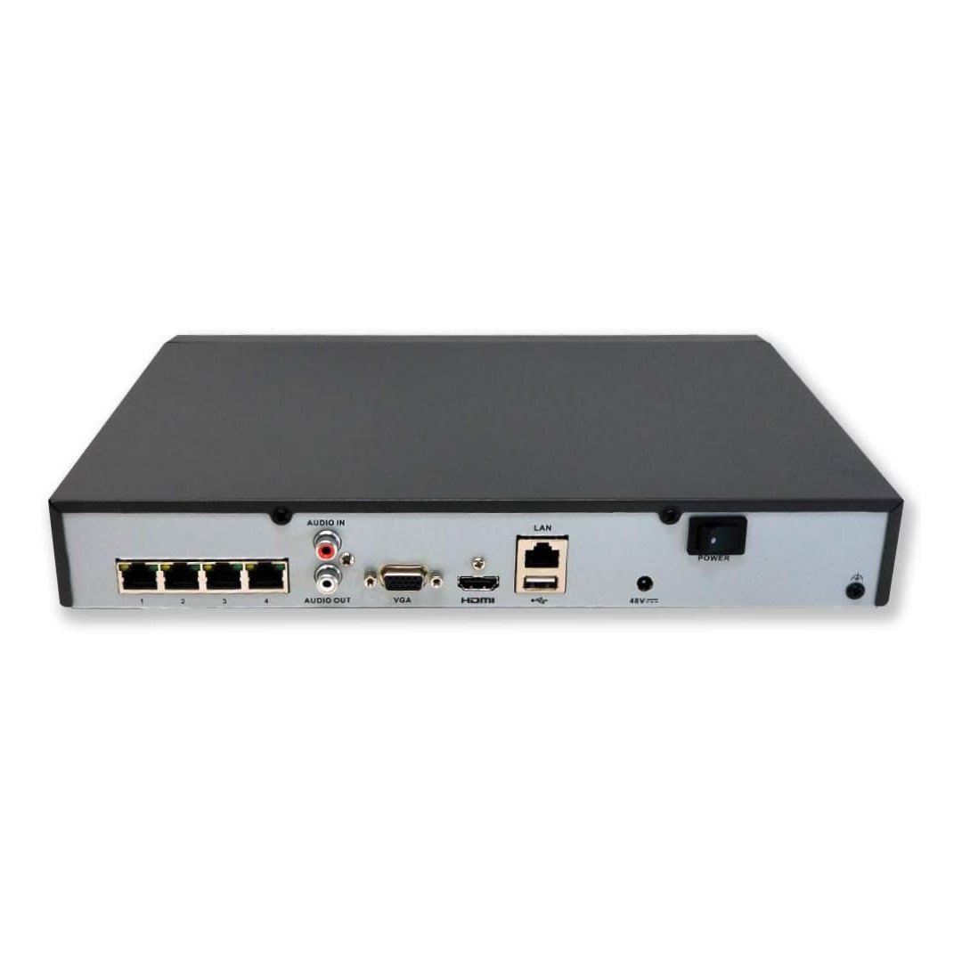 Hikvision DS-7604NI-Q1/4P 4 Channel 4K PoE NVR – 4CH Network Video Recorder