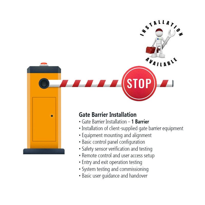 Gate Barrier Installation Service I Installation Only