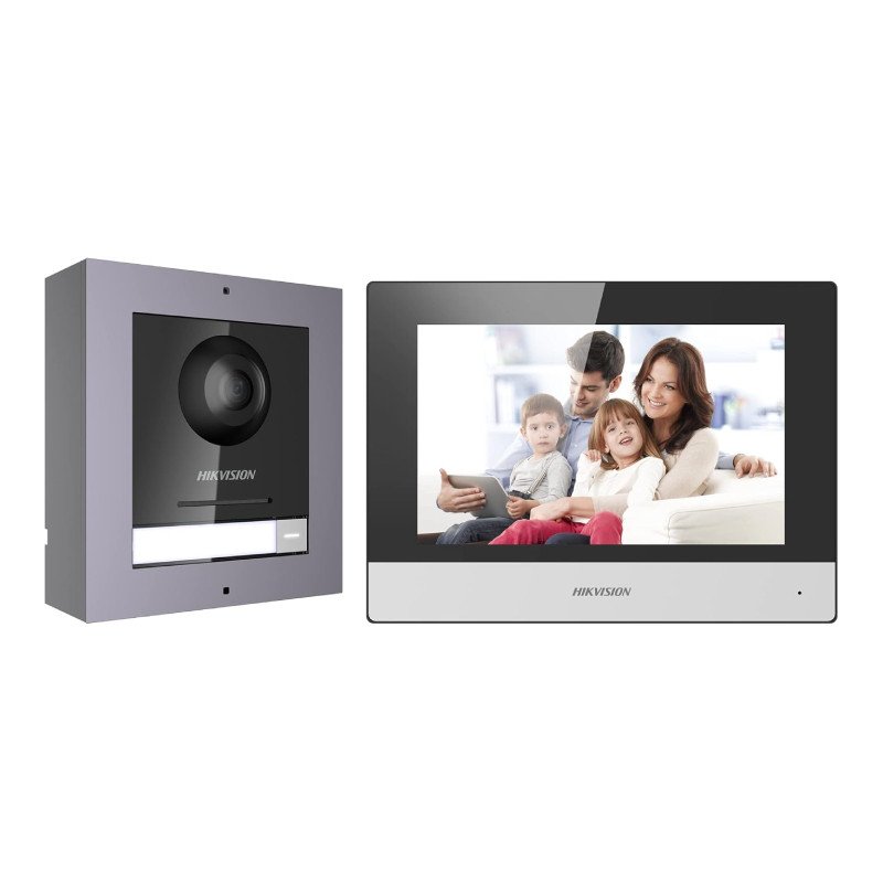 Hikvision DS-KIS602(B) IP Video Intercom Kit | Villa Door Station with 7” Indoor Monitor